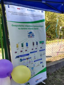 Dzień Działkowca - roll up edukacyjny Wydziału Gospodarki Odpadami Urzędu Miasta Opola