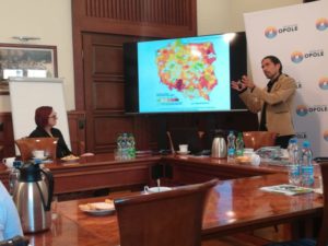 I spotkanie Lokalnej Grupy URBACT zorganizowane w ramach realizacji przez miasto Opole projekt unijnego URBACT III - Zasobne Miasta - prezentacja multimedialna