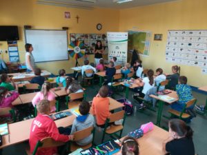 prelekcje z zakresu gospodarki odpadami komunalnymi dla uczniów szkół podstawowych w Opolu