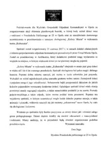 podziękowania Przedszkola Publicznego Nr 25 w Opolu