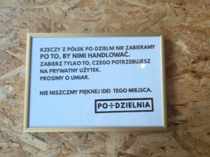 informacja dotycząca zasad korzystania z zasobów PoDzielni