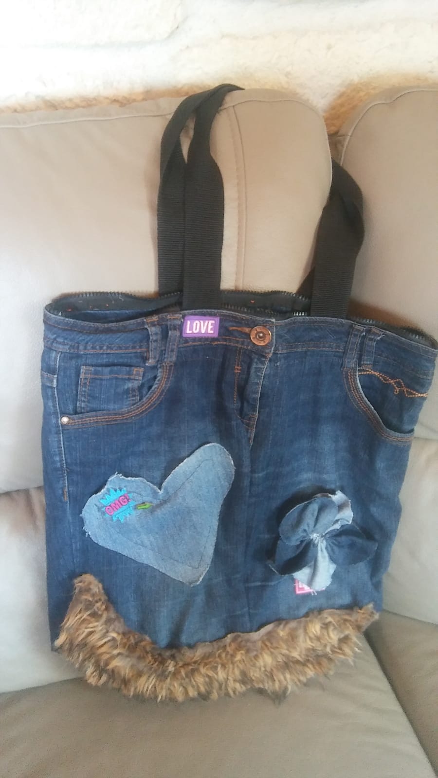 torba ze starego jeansu