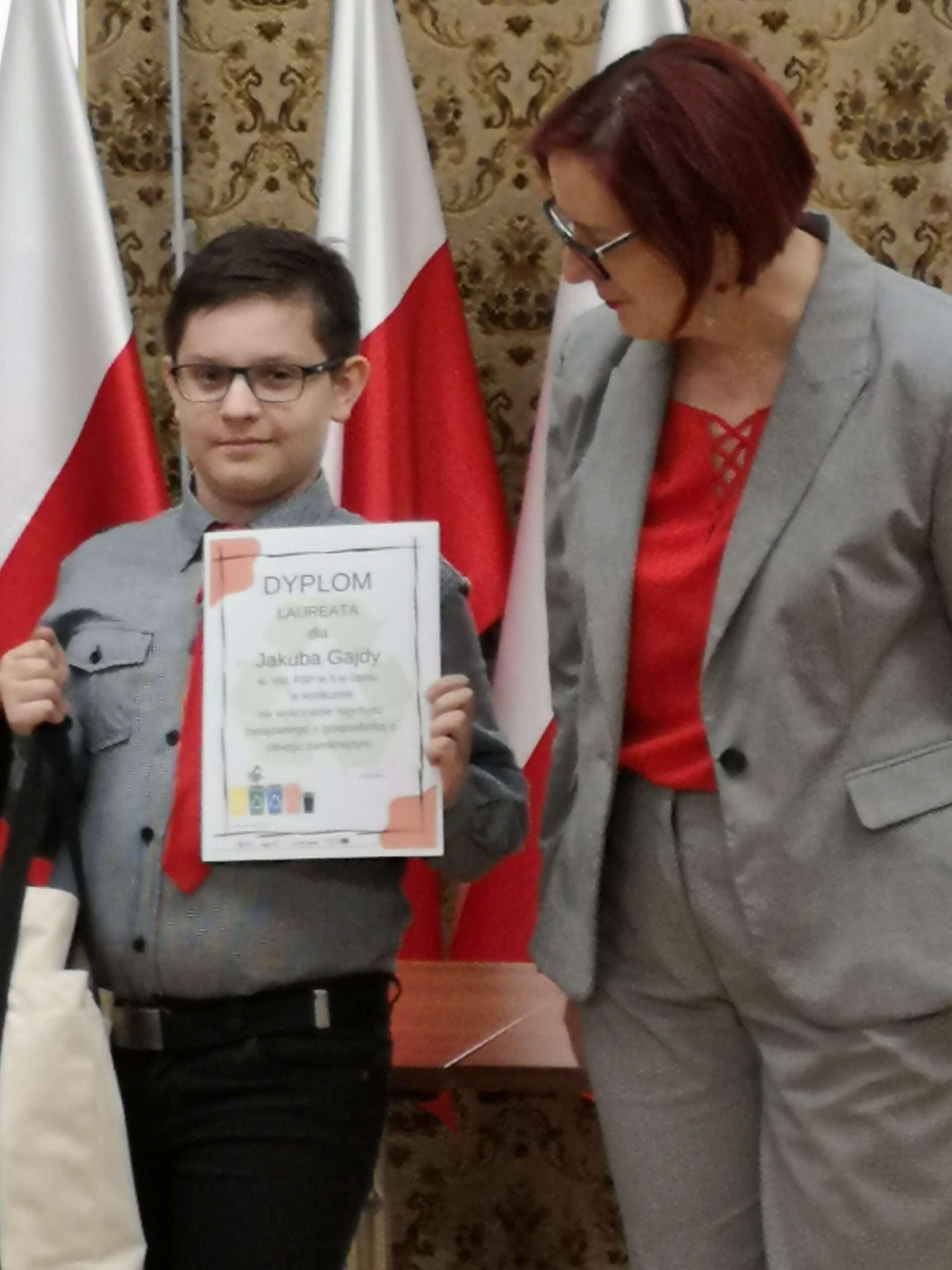 Rozdanie nagród w konkursie na wykonanie logotypu związanego z gospodarką odpadami komunalnymi